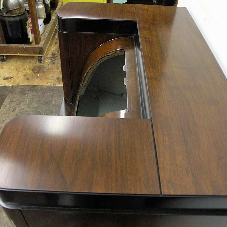 Refinished radio cabinet top