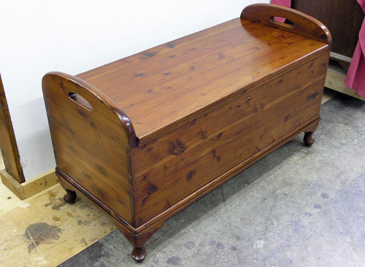Cedar chest after restoration