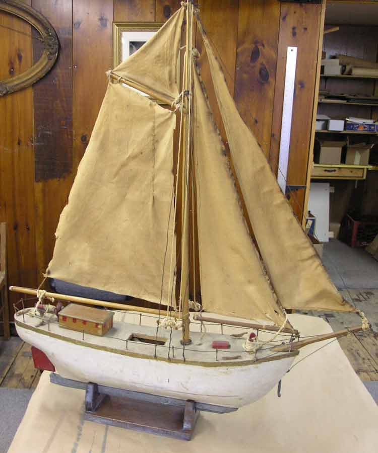 model sailboat repair