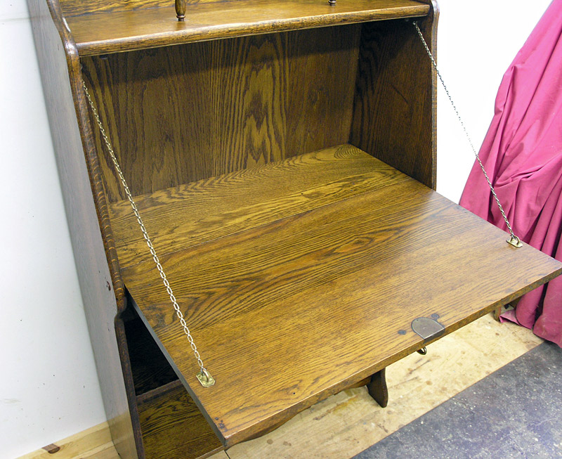 Larkin desk with drop-lid open