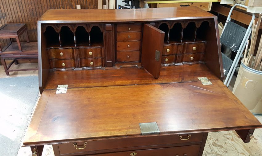 Restored Desk with lid and door open