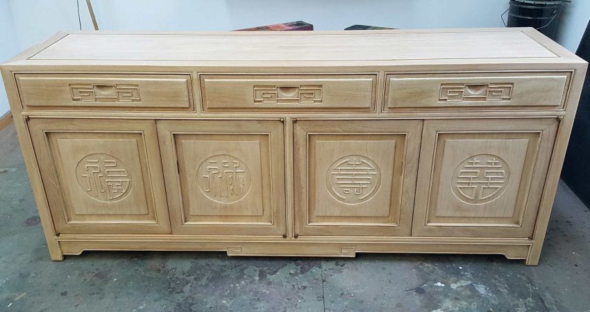 Refinished oriental sideboard