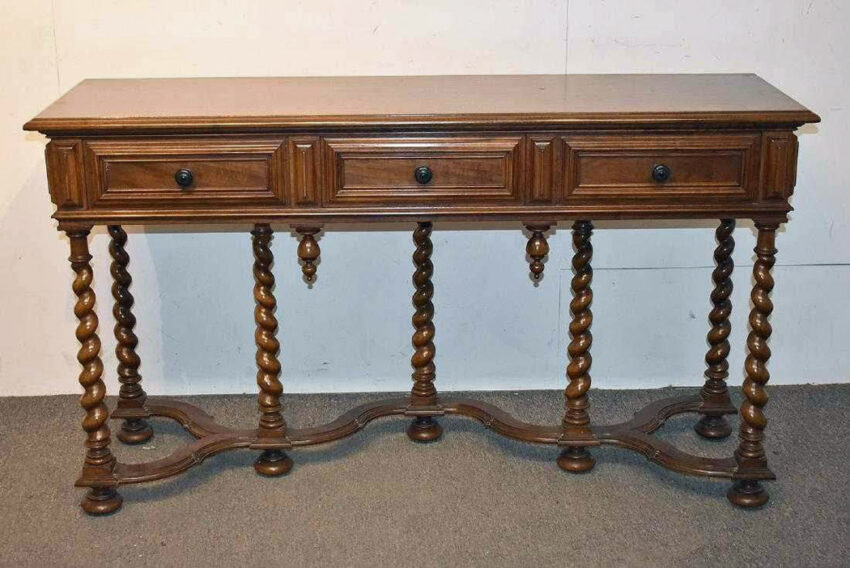 1920’s Console library table before refinishing
